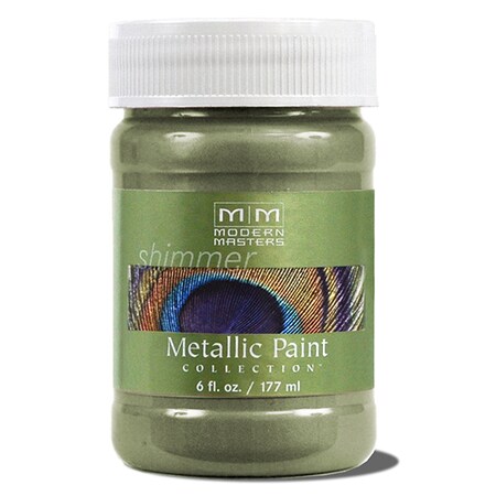 Modern Masters 6 Oz Ivy WaterBased Decorative Metallic Paint ME654